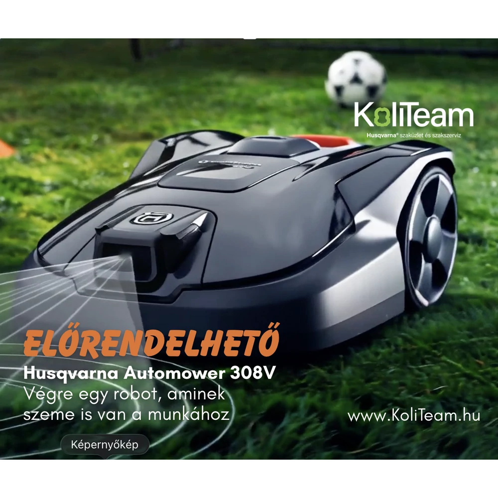 Husqvarna Automower 308V: Végre egy robot, aminek szeme is van a munkához